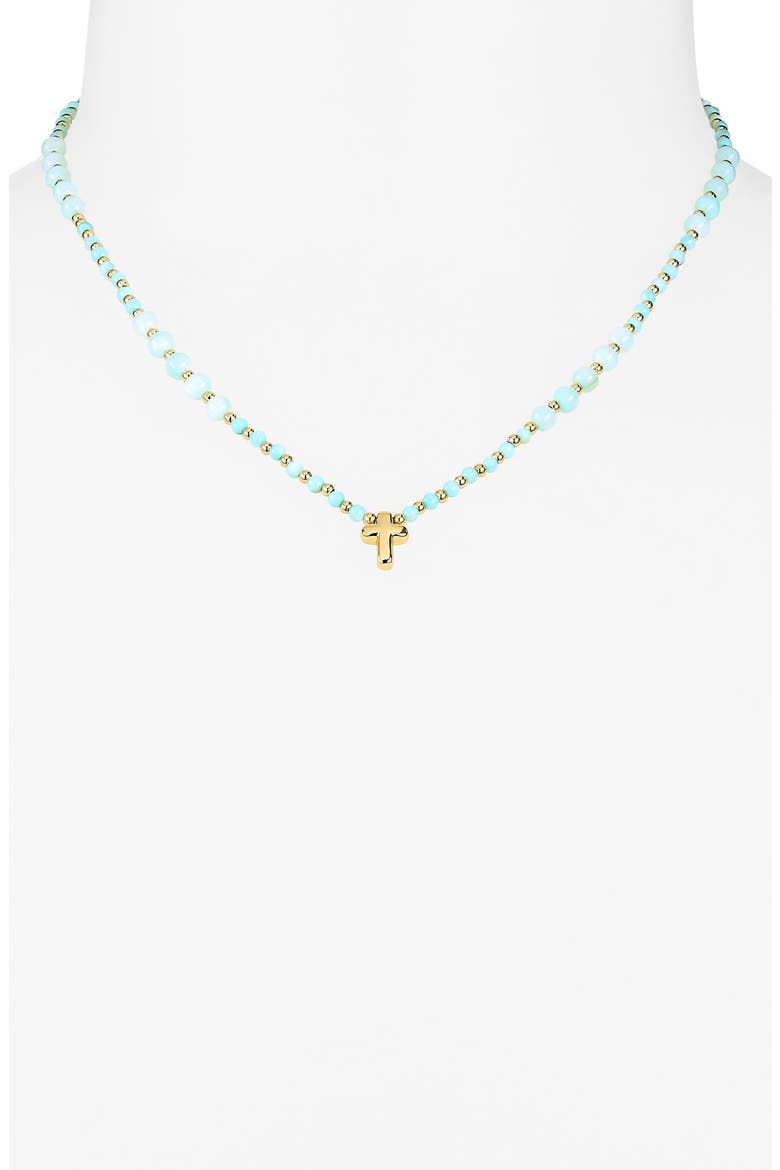 Cross Necklace, Alternate, color, GOLD