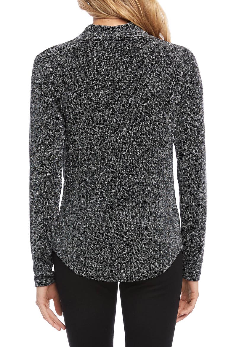 Cowl Neck Top, Alternate, color, SILVER
