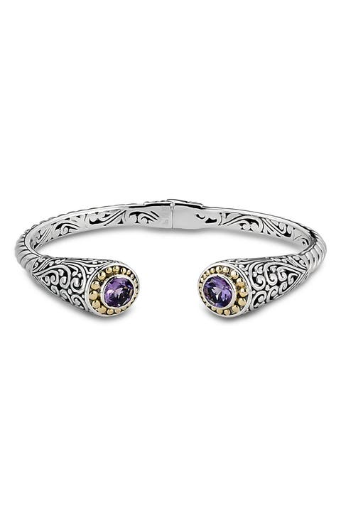 Tipped Two-Tone Bangle