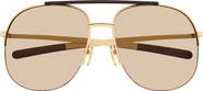 Gucci 61mm Pilot Sunglasses