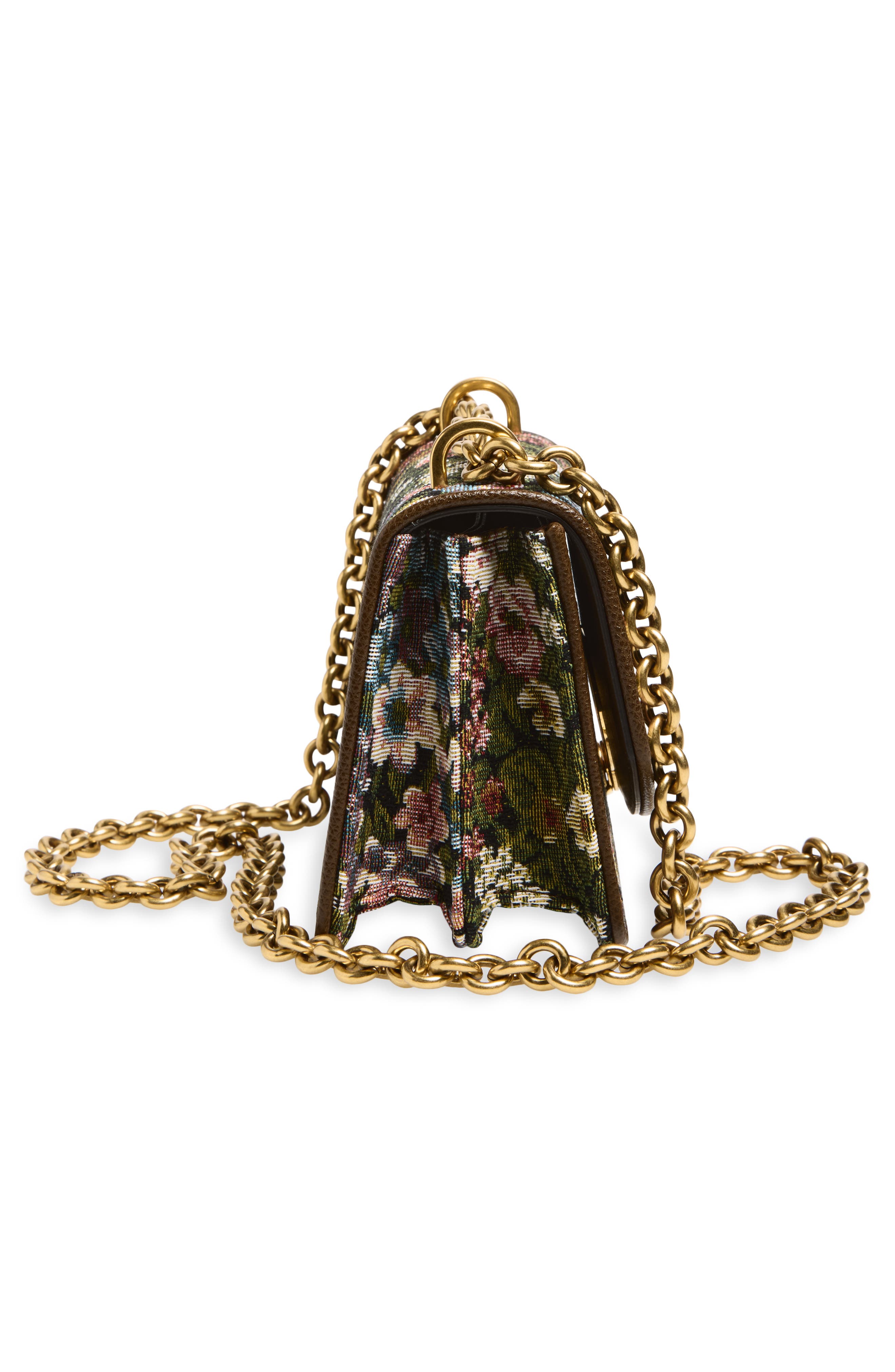 Valentino Garavani Small DeVain Floral Jacquard Shoulder Bag, Alternate, color, Multi Pink