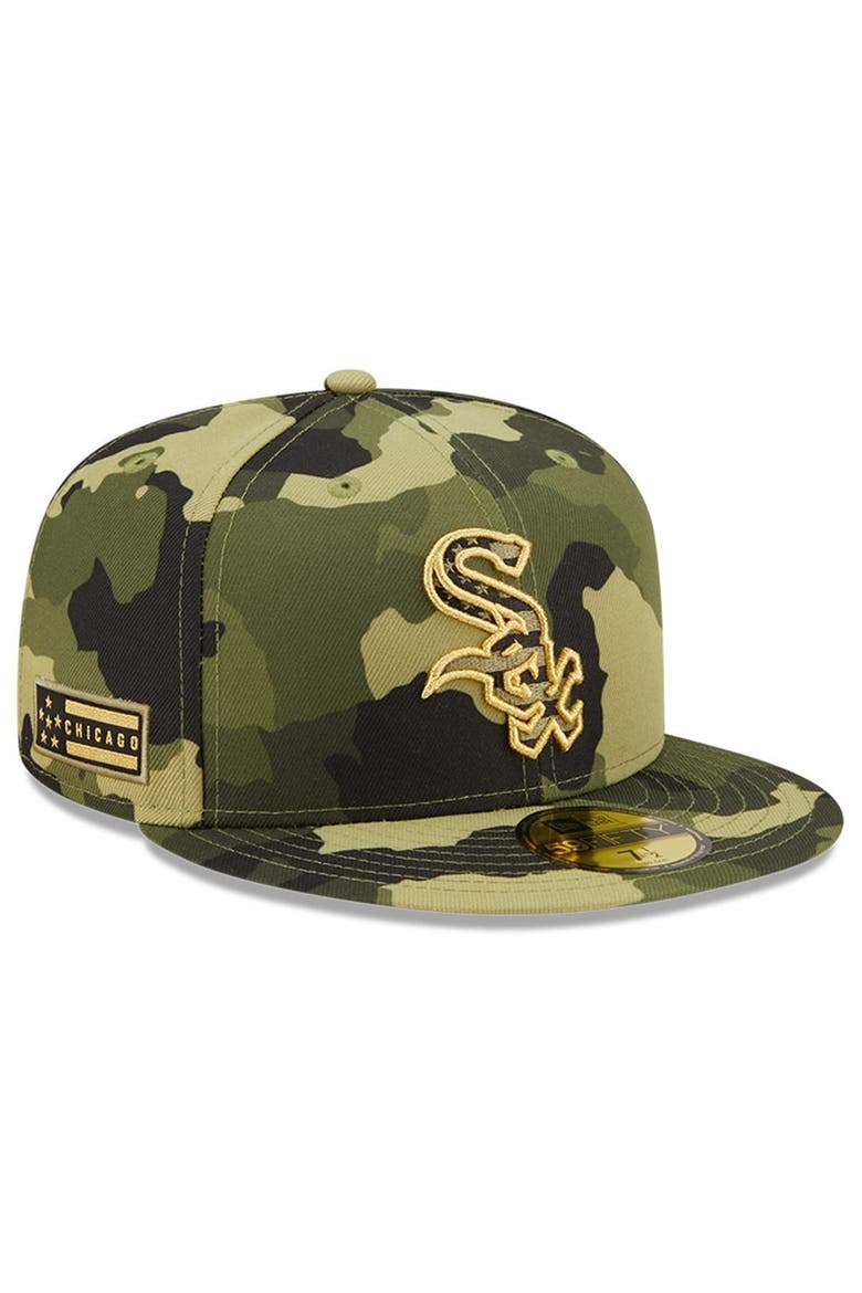 Men's New Era Camo Chicago White Sox 2022 Armed Forces Day On-Field 59FIFTY Fitted Hat, Main, color, Camo