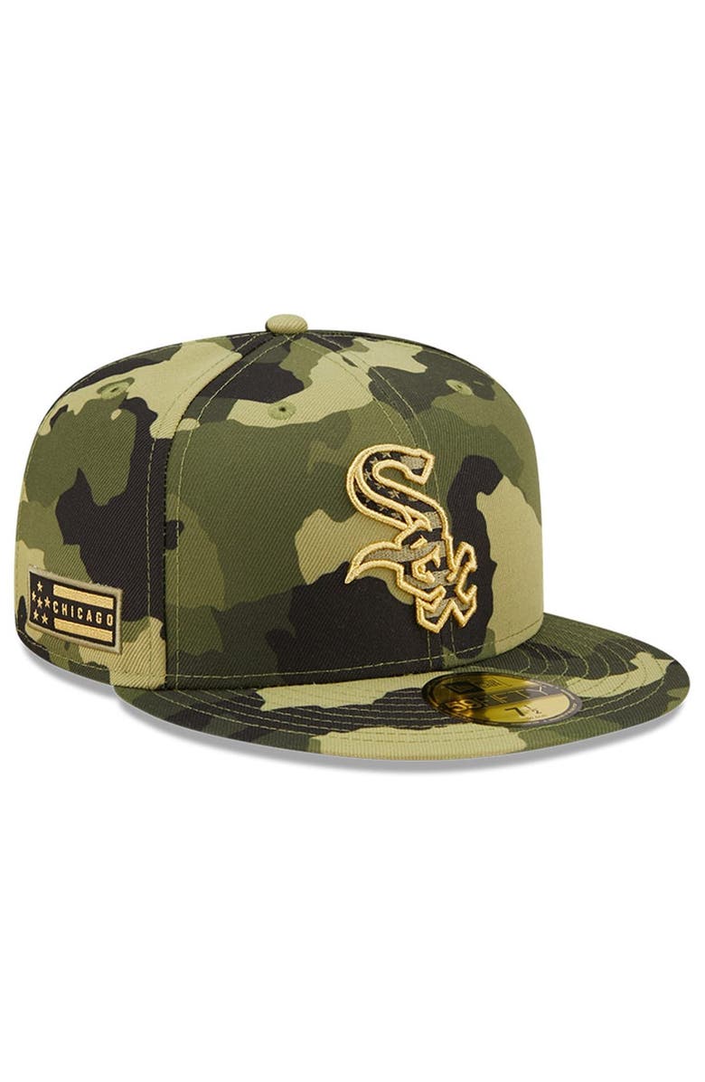 New Era Men's New Era Camo Chicago White Sox 2022 Armed Forces Day On-Field 59FIFTY Fitted Hat, Main, color, Camo