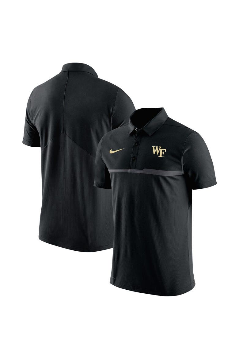Men's Nike Black Wake Forest Demon Deacons Coaches Performance Polo, Main, color, Black