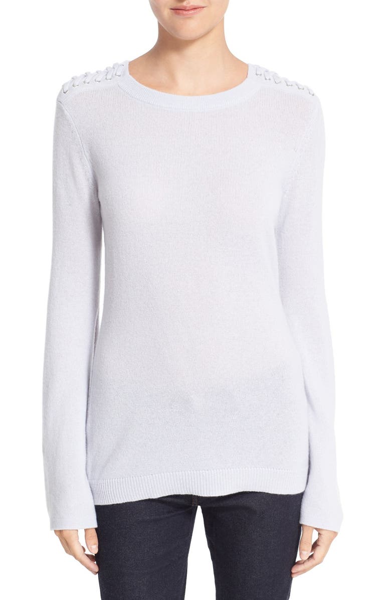 autumn cashmere Slash Sleeve Cashmere Sweater, Main, color, 
