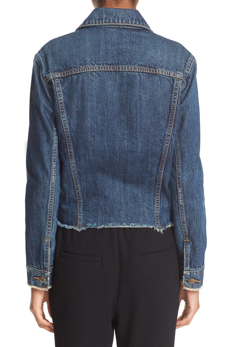Cutoff Denim Jacket, Alternate, color, ENGINEER