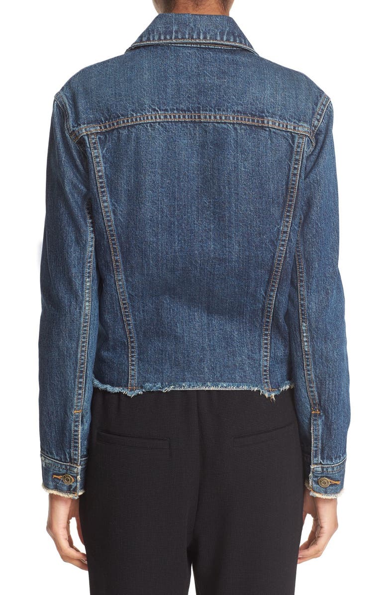 Vince Cutoff Denim Jacket, Alternate, color,