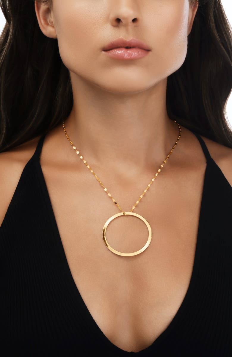LANA Large Eternity Circle Pendant Necklace, Alternate, color, 