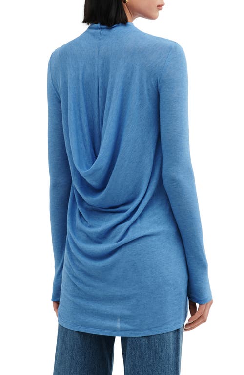 Two Lines By Marcella Athens Long Sleeve Tunic In Azure Blue