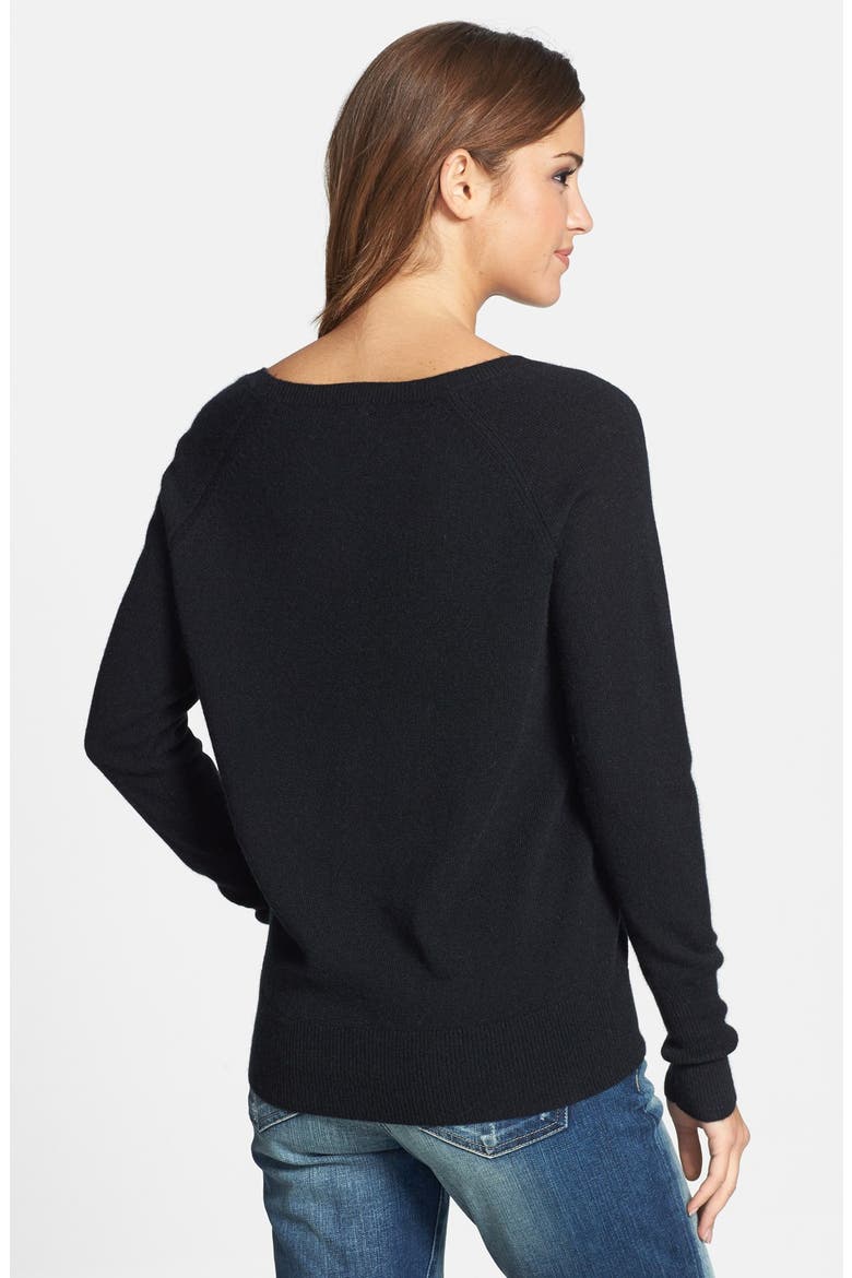 Solid Cashmere Sweater, Alternate, color, BLACK