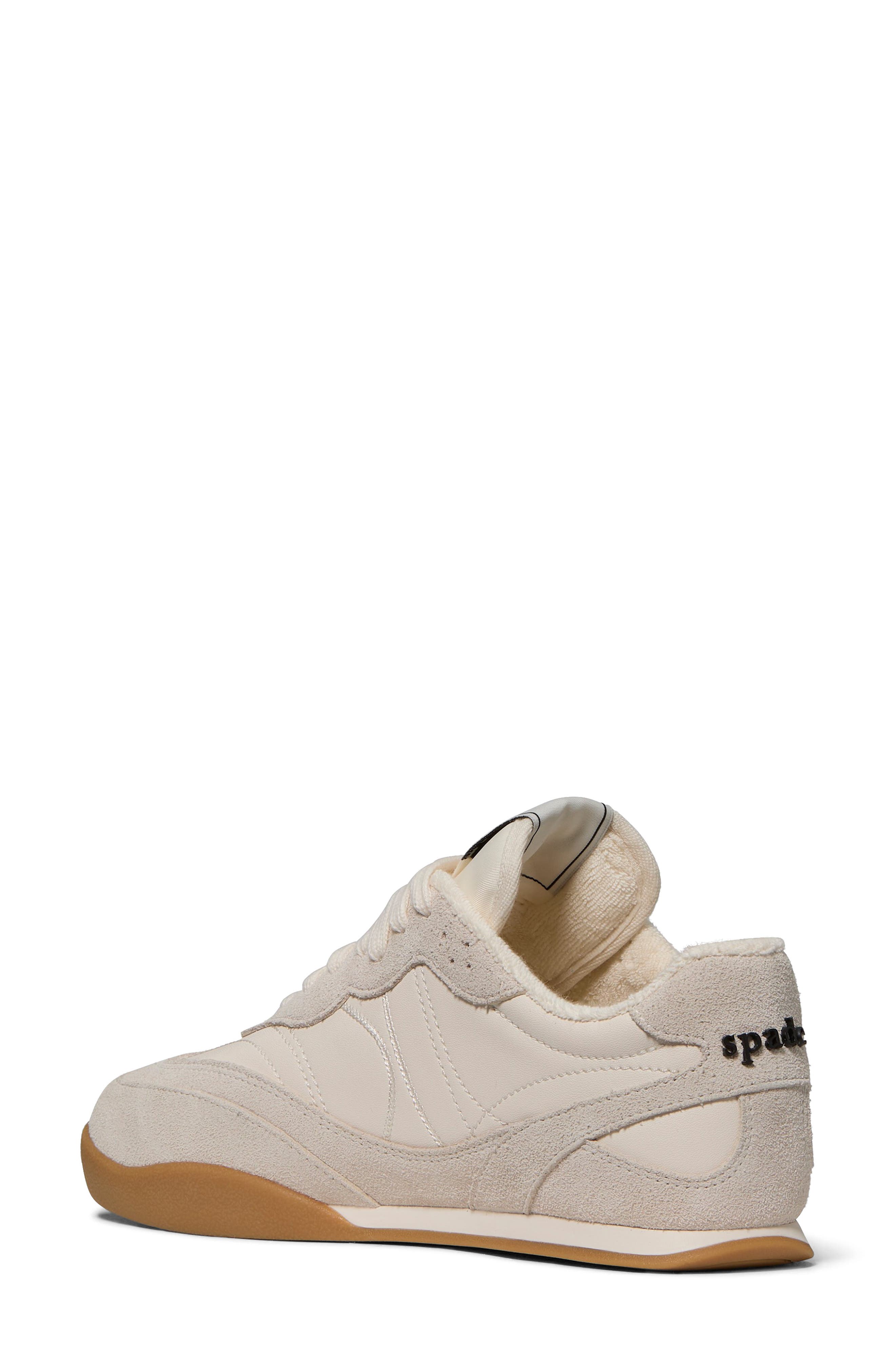 Kate Spade New York drift smooth sneaker, Alternate, color, Cream/ Black