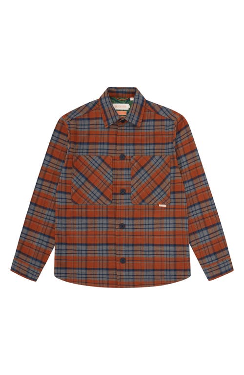 Sealskinz Thrigby Stretch Flannel Overshirt In Orange