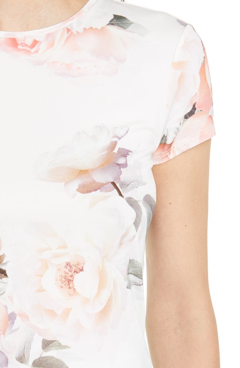 Ted Baker London Chesnot Bouquet Print Fitted T-Shirt, Alternate, color,