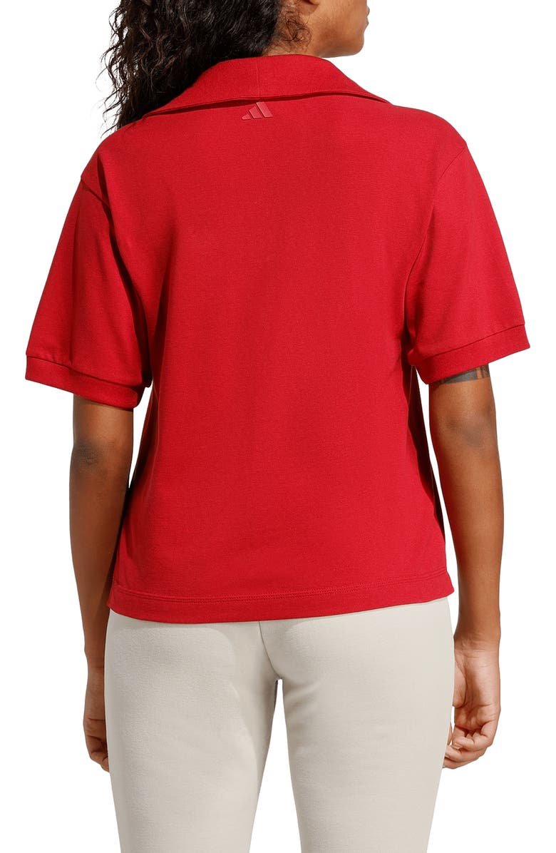 adidas Colorpop Polo, Alternate, color, Active Maroon/ Off White