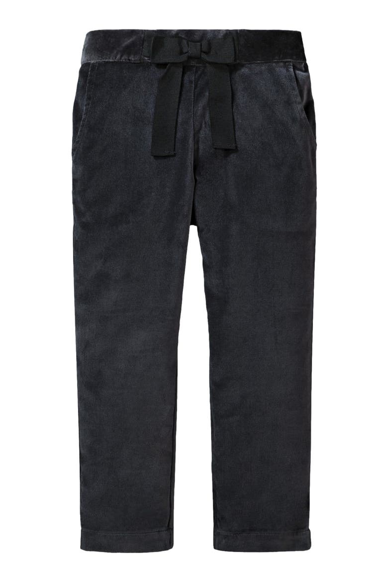 Girls' Straight Dressy Pant with Bow, Kids, Main, color, Black