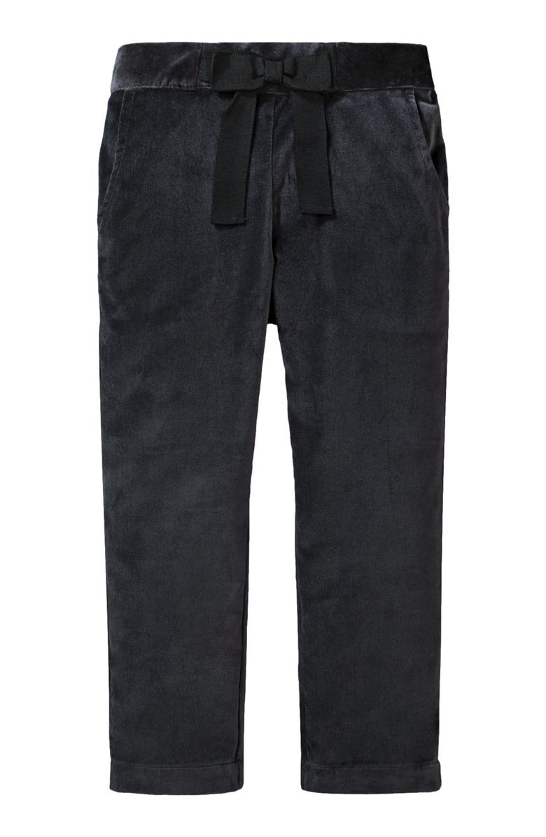 Hope & Henry Girls' Straight Dressy Pant with Bow, Kids, Main, color, Black