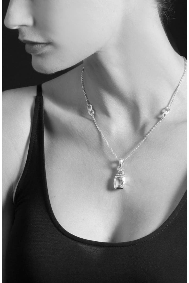 Rittenhouse Semiprecious Stone Clip Pendant, Alternate, color, BLACK ONYX