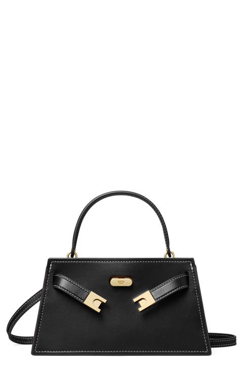 Petite Lee Radziwill Leather Top Handle Bag