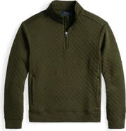 Polo Ralph Lauren Micro Quilted Cotton Quarter Zip Pullover