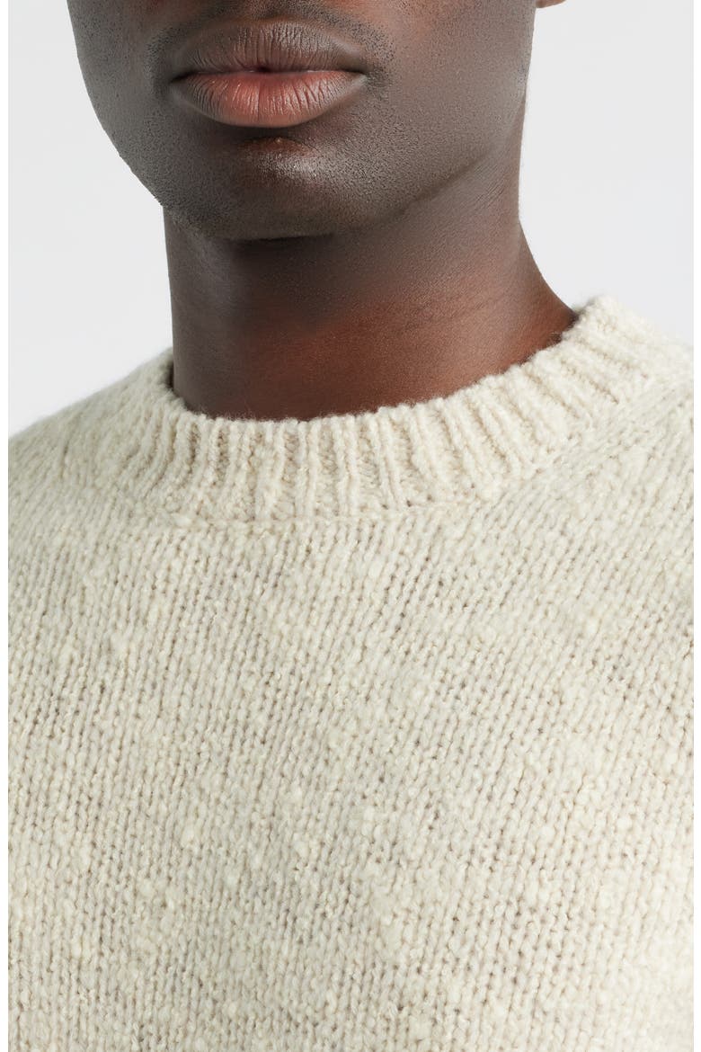 Italian Merino Wool Blend Crewneck Sweater, Alternate, color, IVORY EGGNOG