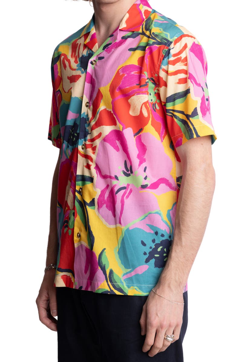 PAISLEY & GRAY Cotton Camp Shirt, Alternate, color, 