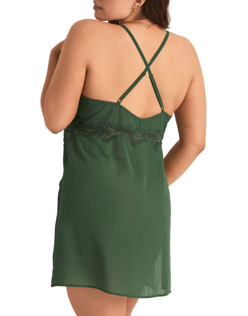 Adore Me Kelee Slip Lingerie In Green