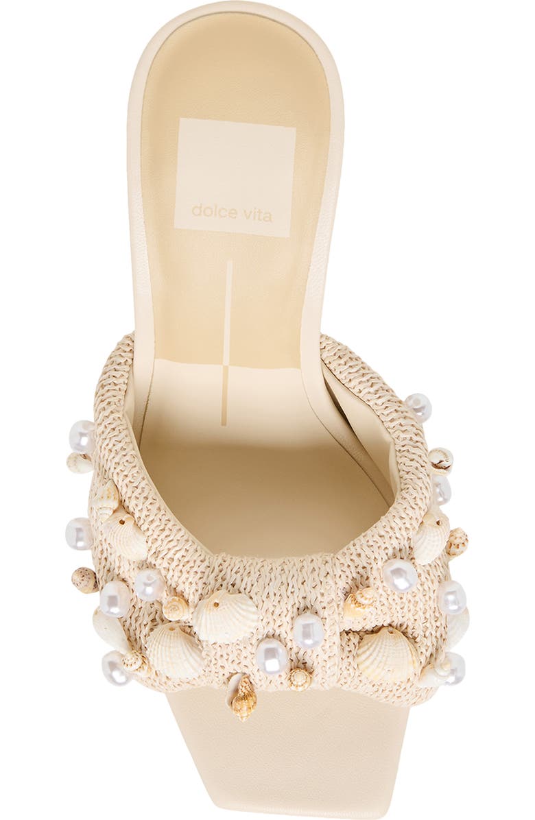 Dolce Vita Tylah Sandal, Alternate, color, Oatmeal Beaded Raffia