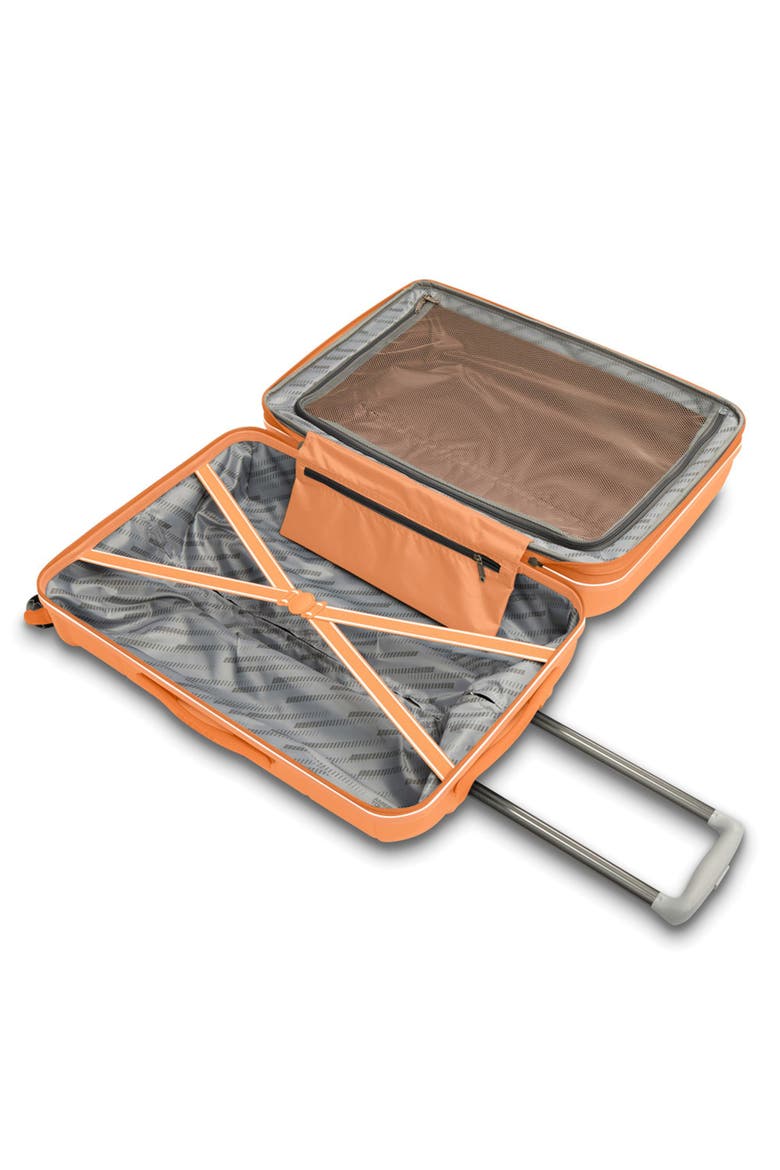 Stratum 2.0 Hardside 20" Spinner Carry On Luggage, Alternate, color, Papaya