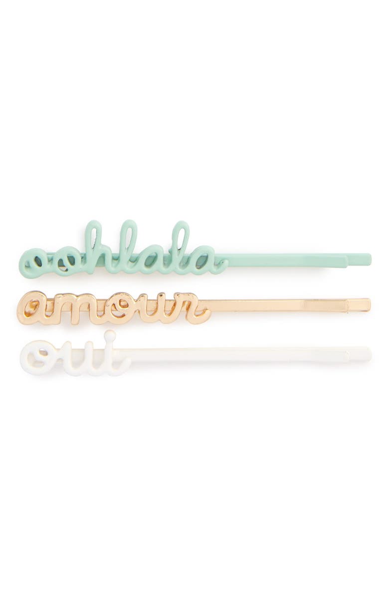 ban.do 'Girl Talk' Bobby Pins, Main, color, 
