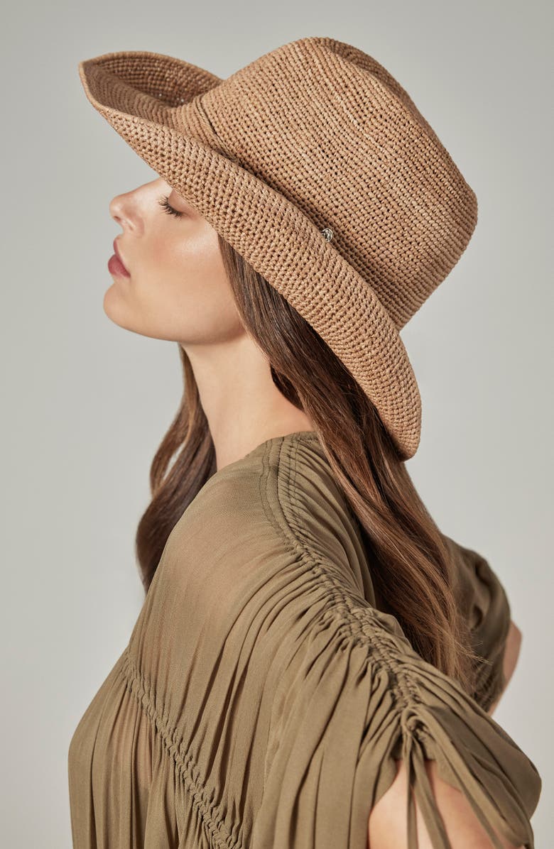 Helen Kaminski Belen Raffia Western Hat, Alternate, color,