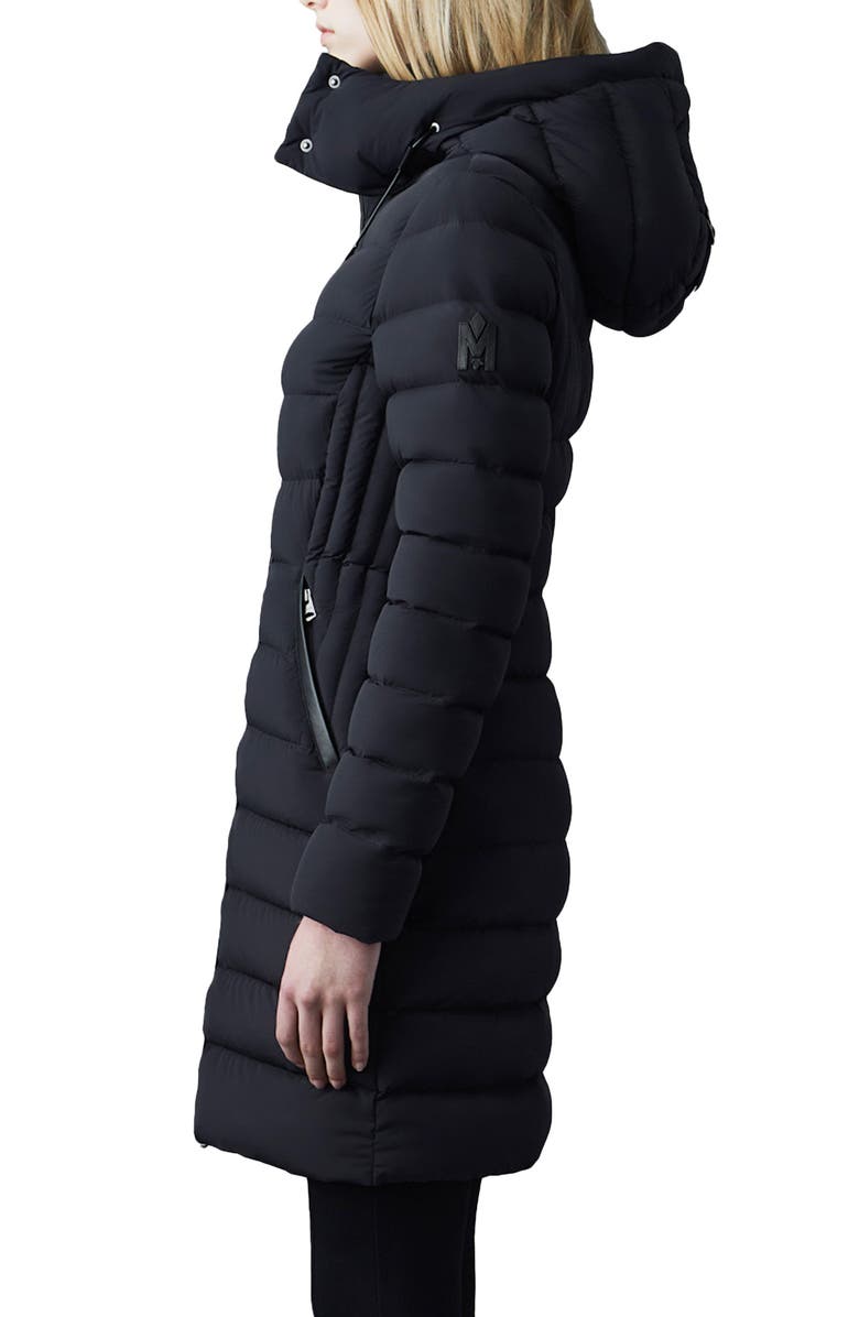 Mackage Farren Water Repellent Down Coat, Alternate, color, Black