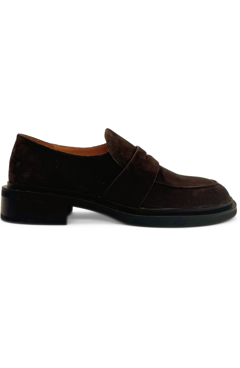 Amie Rafa Drew Suede Loafers, Main, color, Brown