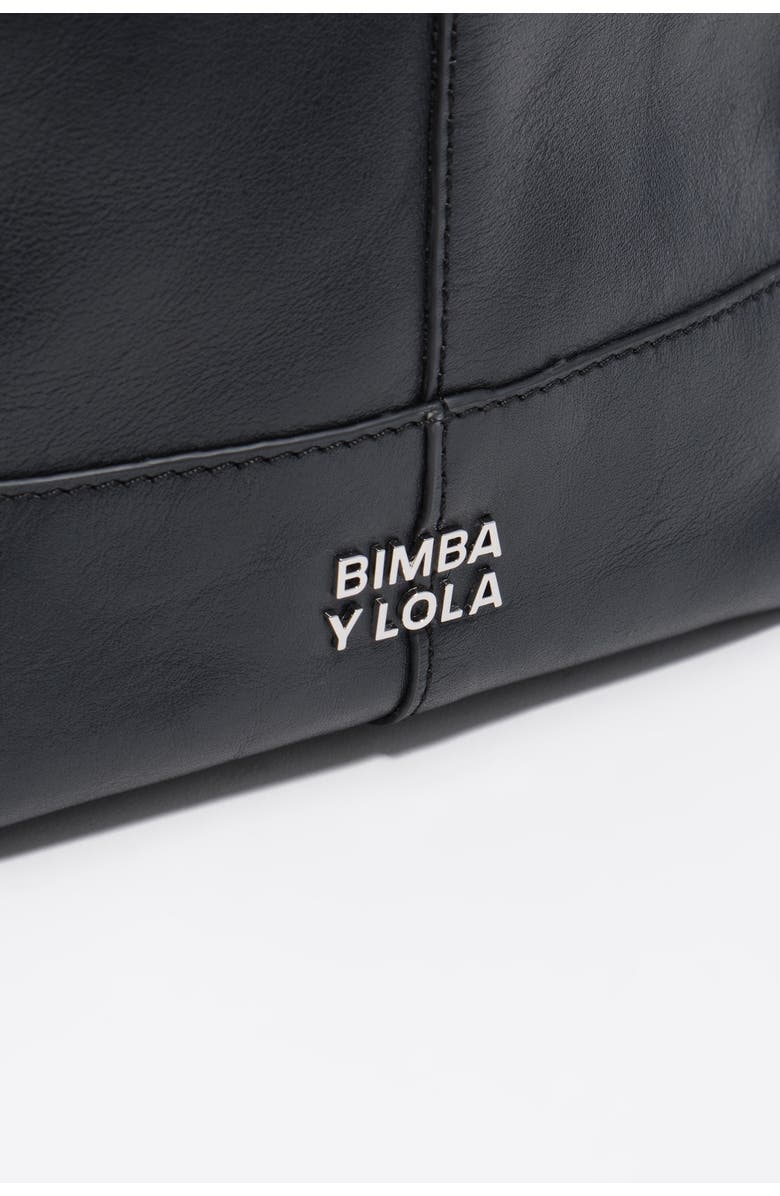 Bimba y Lola Medium Leather Tote Bag, Alternate, color, Petrol