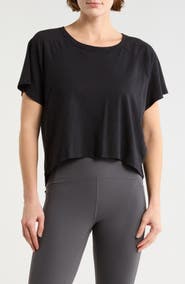 Beyond Yoga Signature High-Low Cropped T-Shirt
