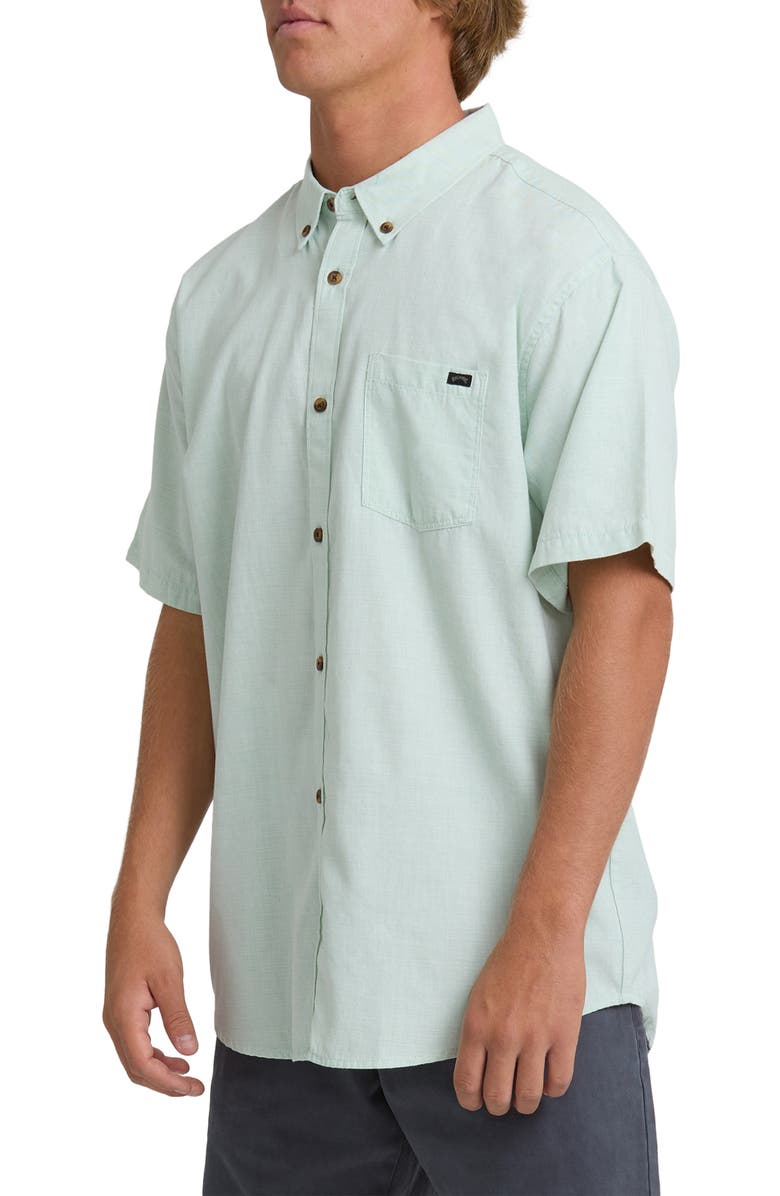 Billabong All Day Short Sleeve Button-Down Shirt, Alternate, color, 