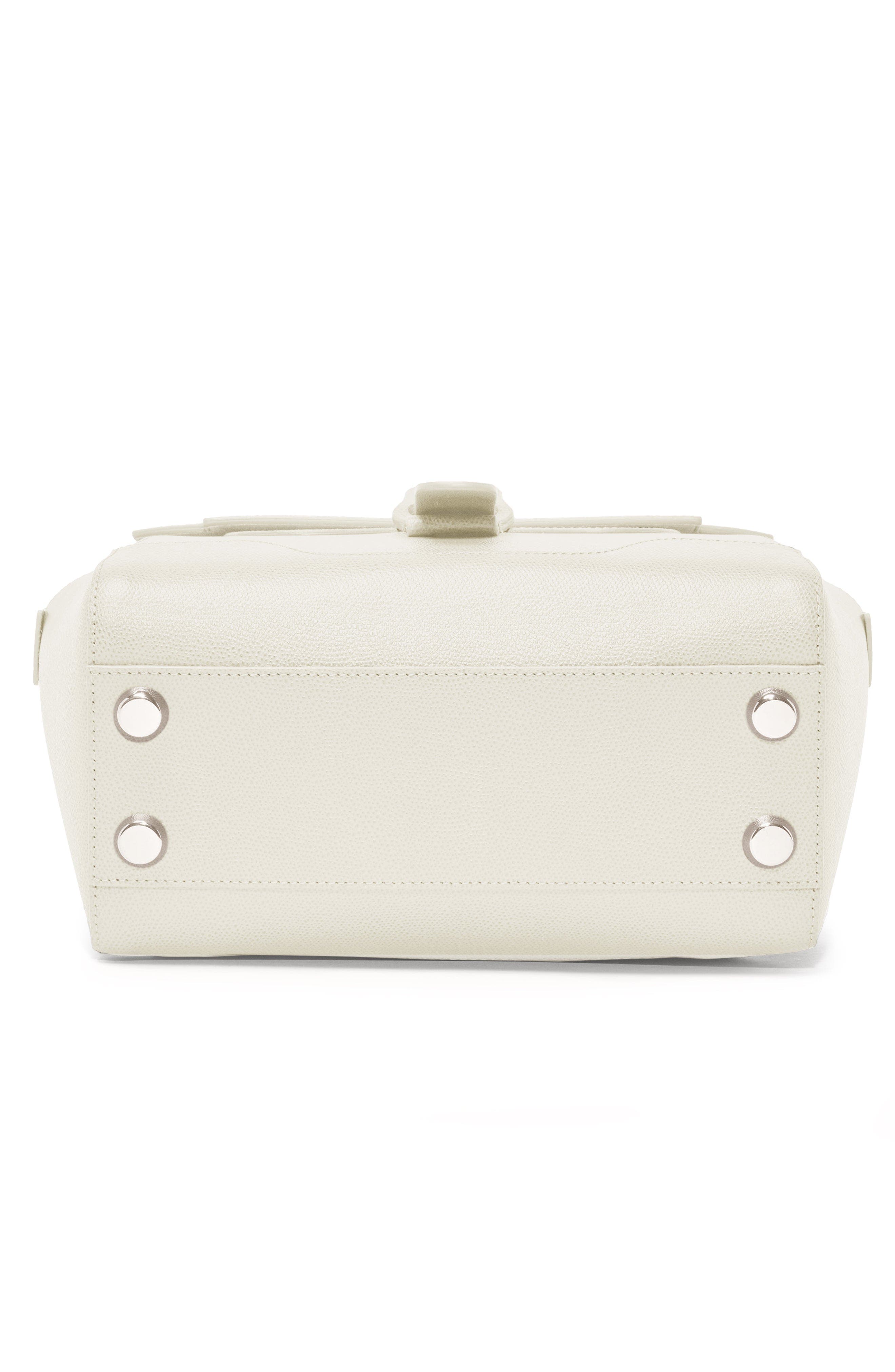Midi Maestra Pebbled Leather 4-Way Convertible Handbag, Alternate, color, Cream