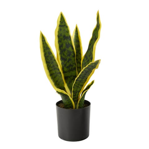 14-in Artificial Sansevieria Snake Plant
