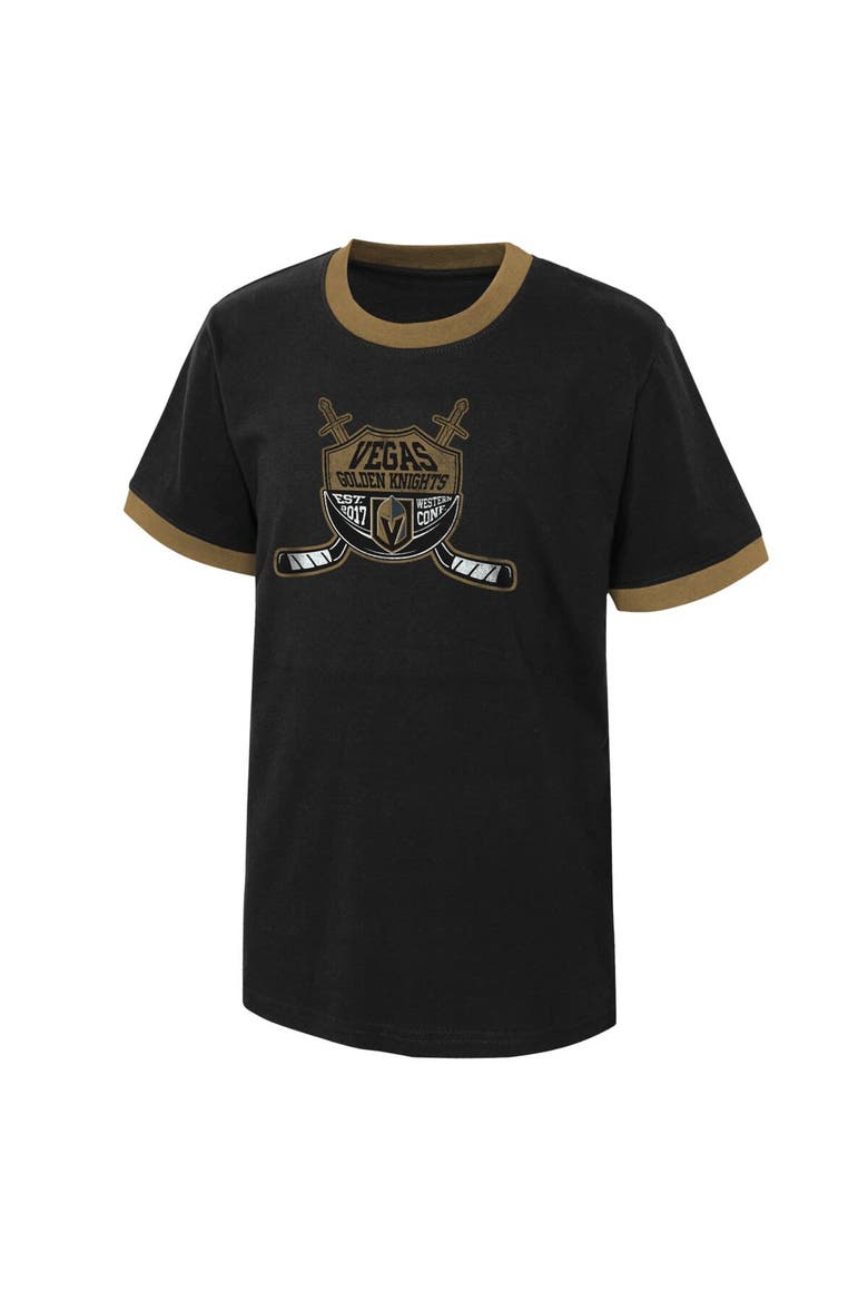 Youth Black Vegas Golden Knights Ice City T-Shirt, Alternate, color, Black