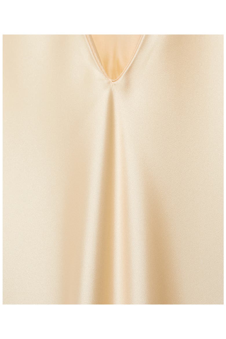 Long Sleeve Satin Maxi Dress, Alternate, color, GOLD