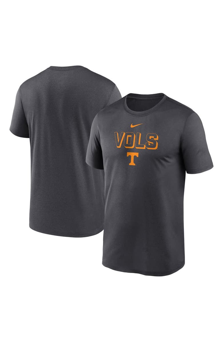 Nike Men's Nike Anthracite Tennessee Volunteers 2025 Sideline Legend Performance T-Shirt, Main, color,
