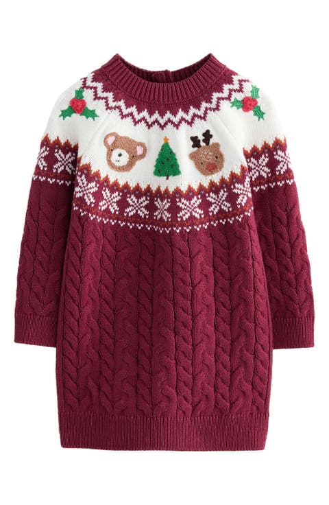 Kids' Fair Isle Sweater Dress (Little Kid)