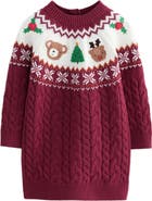 NEXT Kids' Fair Isle Sweater Dress