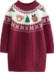 NEXT Kids' Fair Isle Sweater Dress