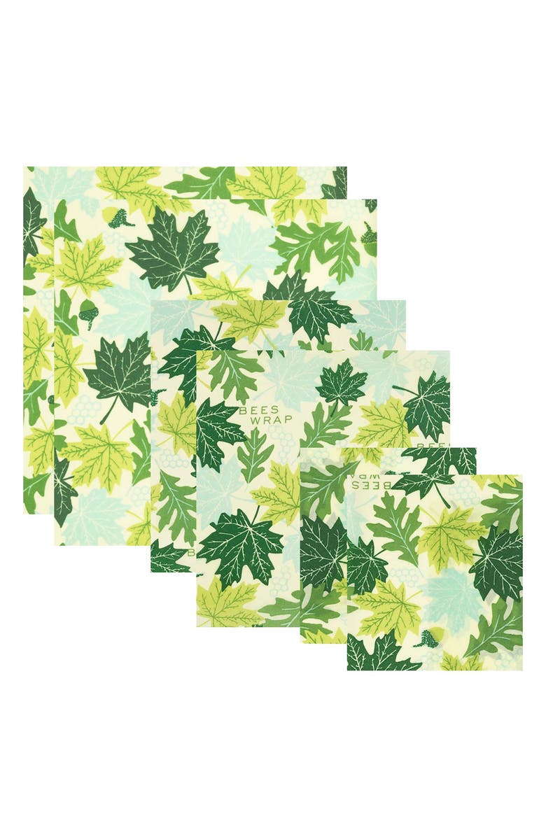Bee's Wrap 6-Pack Beeswax Food Wraps, Main, color, Forest