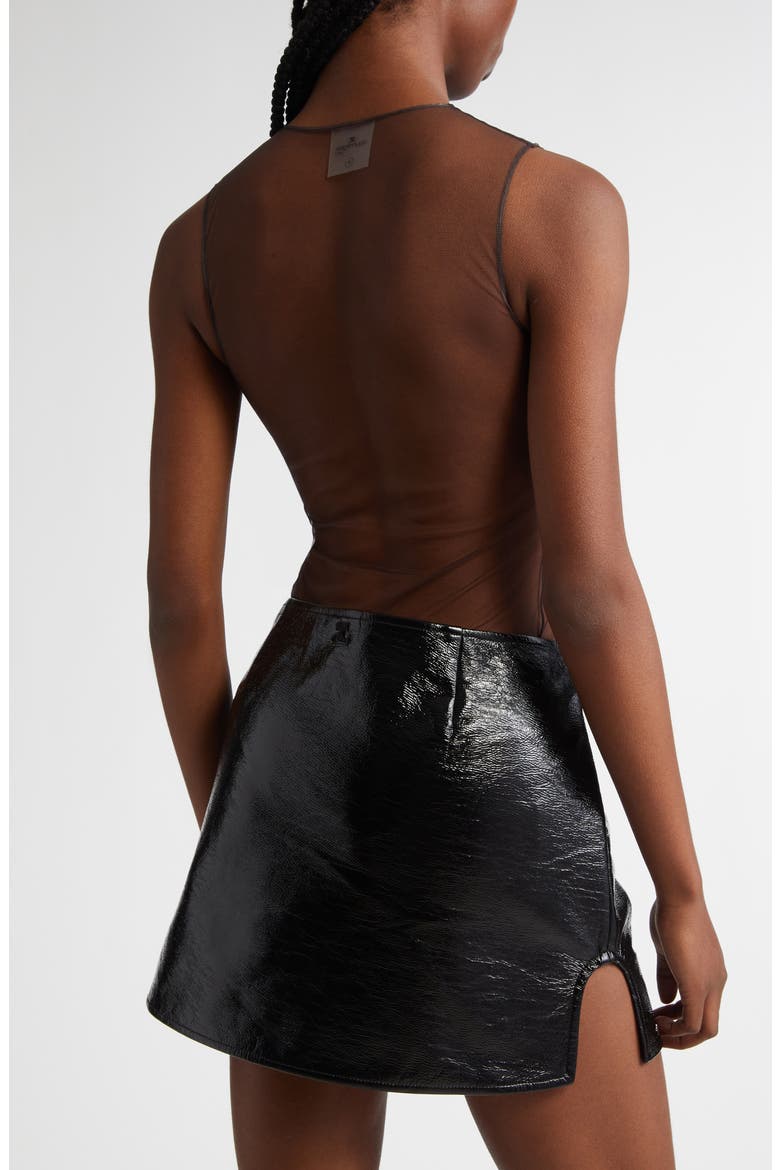 Frame Illusion Bodysuit, Alternate, color, CHOCOLATE/ BLACK