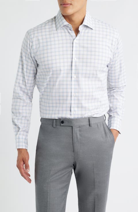 Lenox Stretch Cotton Blend Button-Up Sport Shirt