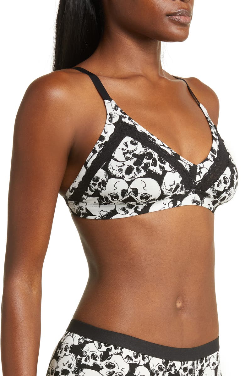 MeUndies FeelFree Lace Trim Triangle Bralette, Alternate, color, 
