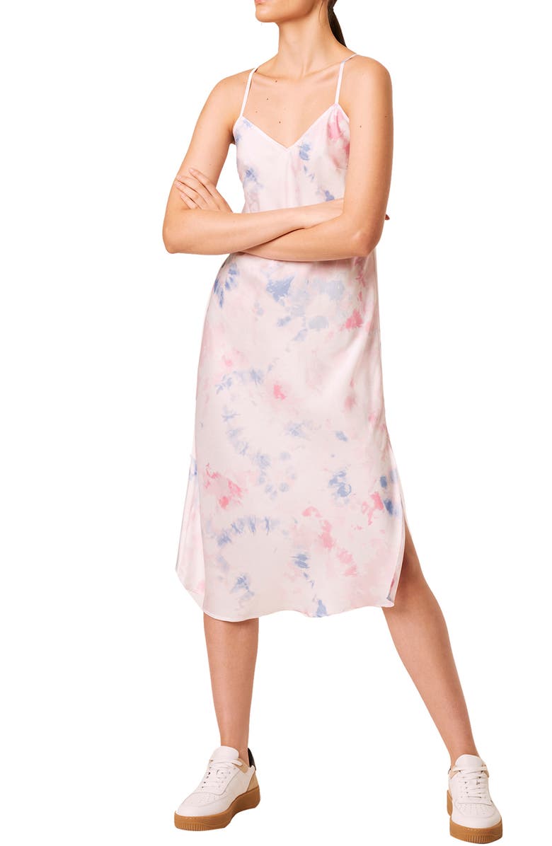 French Connection Sadie Tie Dye Slipdress, Main, color, 