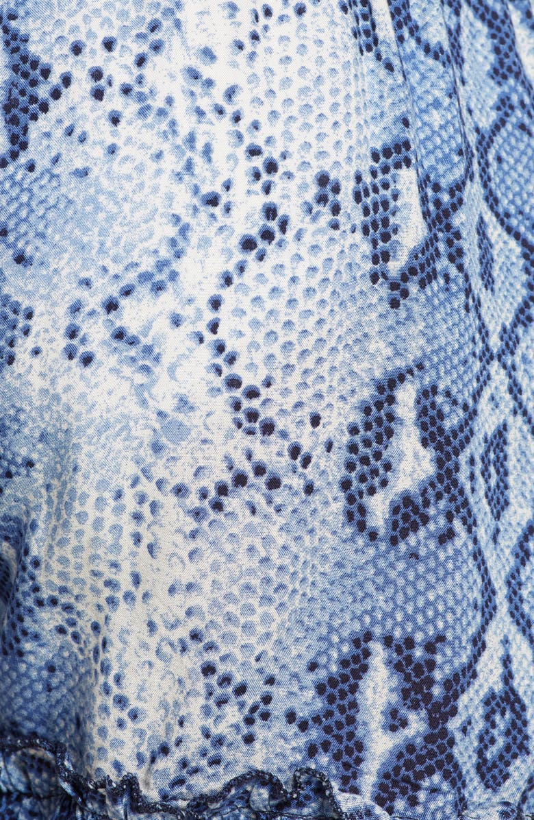 Surf Gypsy Snake Print Cover-Up Shorts, Alternate, color, 