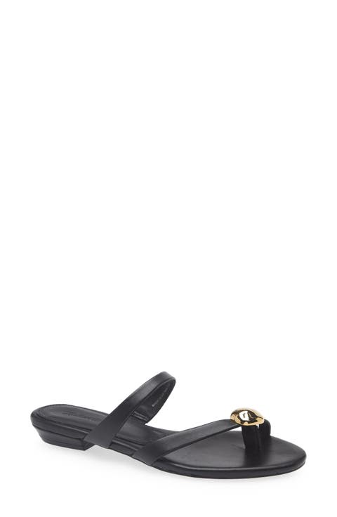The Mila Hardware Toe Loop Slide Sandal (Women)